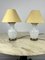 Murano and Brass Glass Table Lamps by F. Fabbian, Italy, 1970s, Set of 2 1