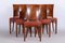 Vintage French Art Deco Chairs in Walnut, 1920s, Set of 6 10