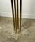 Coat Rack in Gilt Metal and Acrylic Glass, 1980s 5