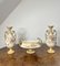 Royal Vienna Centrepiece and Side Vases, 1850s, Set of 3 1