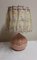 Vintage Romantic Table Lamp with Pink Round Ceramic Foot, 1970s, Image 2