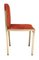 Italienische Stühle aus Messing, 1950er, 4 . Set 9
