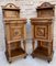 19th Century French Marble Top Bedside Tables, 1890s, Set of 2, Image 2