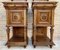 19th Century French Marble Top Bedside Tables, 1890s, Set of 2 7