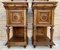 19th Century French Marble Top Bedside Tables, 1890s, Set of 2, Image 7