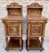 19th Century French Marble Top Bedside Tables, 1890s, Set of 2 3