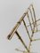 Vintage Gilded Brass & Faux Bamboo Magazine Rack from Maison Baguès, Italy, 1960s 7