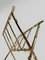 Vintage Gilded Brass & Faux Bamboo Magazine Rack from Maison Baguès, Italy, 1960s 9