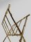 Vintage Gilded Brass & Faux Bamboo Magazine Rack from Maison Baguès, Italy, 1960s, Image 9