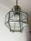 Lampadario Lanterna in vetro di Murano in ottone, Italia, anni '50, Immagine 8