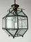 Lampadario Lanterna in vetro di Murano in ottone, Italia, anni '50, Immagine 4