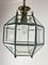Lampadario Lanterna in vetro di Murano in ottone, Italia, anni '50, Immagine 7