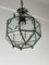 Lámpara de araña de cristal de Murano de latón, Italia, años 50, Imagen 5