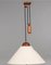 Danish height-Adjustable Teak Ceiling Lamp with Cable Train, Image 1