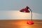 Lámpara de mesa 6786 alemana Mid-Century en rojo de Christian Dell para Kaiser Idell, años 60, Imagen 8