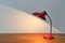 Mid-Century German Red 6786 Table Lamp by Christian Dell for Kaiser Idell, 1960s 2