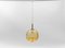 Lampe à Suspension Boule en Verre de Murano Jaune de Doria Leuchten, 1960s 6