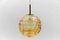 Yellow Murano Glass Ball Pendant Lamp from Doria Leuchten, 1960s 1