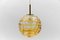 Yellow Murano Glass Ball Pendant Lamp from Doria Leuchten, 1960s, Image 1