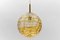 Yellow Murano Glass Ball Pendant Lamp from Doria Leuchten, 1960s, Image 3