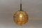 Lampe à Suspension Boule en Verre de Murano Jaune de Doria Leuchten, 1960s 4