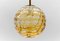 Gelbe Kugel Hängelampe aus Muranoglas von Doria Leuchten, 1960er 7