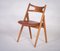 Sawbuck Dining Chair in Teak by Hans J. Wegner 1