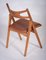 Sawbuck Esszimmerstuhl aus Teak von Hans J. Wegner 5