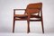 Armchairs in Teak and Leather by Arne Vodder for Vamo, Denmark, 1960s, Set of 2 3