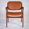 Fauteuils en Teck et Cuir par Arne Vodder pour Vamo, Danemark, 1960s, Set de 2 5