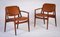 Armchairs in Teak and Leather by Arne Vodder for Vamo, Denmark, 1960s, Set of 2, Image 1