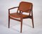Armchairs in Teak and Leather by Arne Vodder for Vamo, Denmark, 1960s, Set of 2 4
