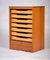 Danish Teak Tambour-Door Filing Cabinet, 1960s, Image 2