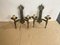 Vintage French Wrought Iron Castle Sconces, 20th Century, Set of 2 10