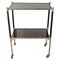 French Wood & Brass Trolley, 1960s, Image 1