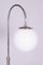 Czech Chrome Floor Lamp in Steel & Milk Glass, 1930s, Image 5