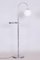 Czech Chrome Floor Lamp in Steel & Milk Glass, 1930s, Image 7