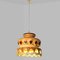 Ceramic Brown Terra Ceramic Pendant Light, Denmark, 1970s, Image 6