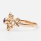 Vintage 14 Karat Gelbgold Ring mit synthetischem rosa Saphir, 1970er 5