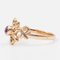 Vintage 14k Yellow Gold Ring with Synthetic Pink Sapphire, 1970s 5