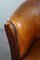 Vintage Brown Leather Side Chair, Image 8