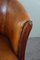 Vintage Brown Leather Side Chair, Image 9