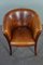 Vintage Brown Leather Side Chair 7