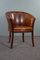 Vintage Brown Leather Side Chair 2