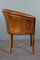 Vintage Brown Leather Side Chair 4