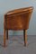 Vintage Brown Leather Side Chair 6