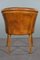 Vintage Brown Leather Side Chair, Image 5