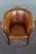 Vintage Brown Leather Side Chair 7