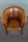 Vintage Brown Leather Side Chair, Image 7