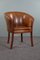 Vintage Brown Leather Side Chair 2